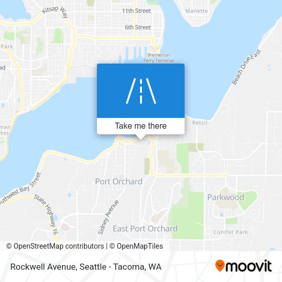 Mapa de Rockwell Avenue