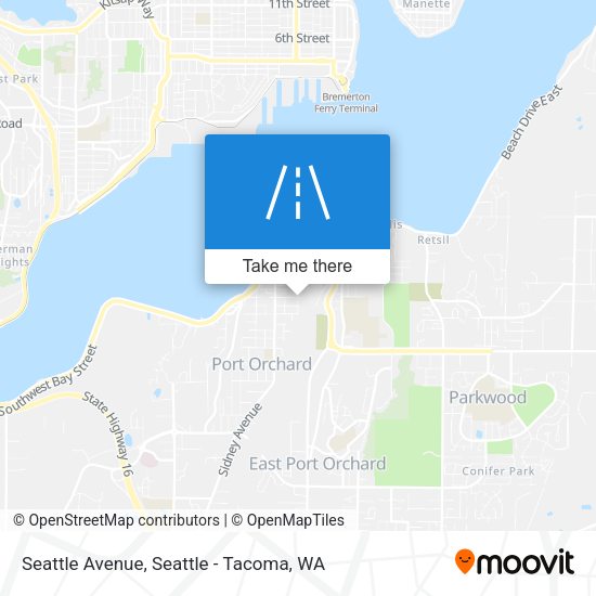 Mapa de Seattle Avenue