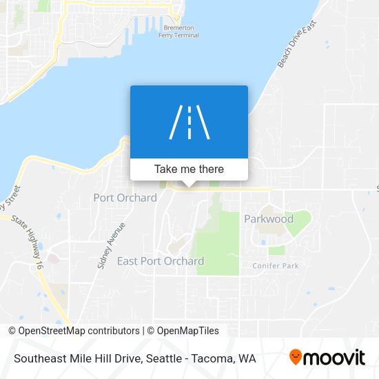 Mapa de Southeast Mile Hill Drive