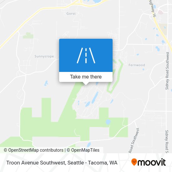 Troon Avenue Southwest map