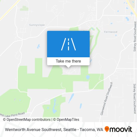 Wentworth Avenue Southwest map