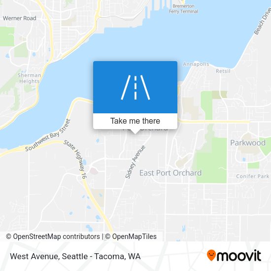 Mapa de West Avenue