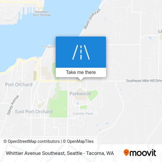 Mapa de Whittier Avenue Southeast