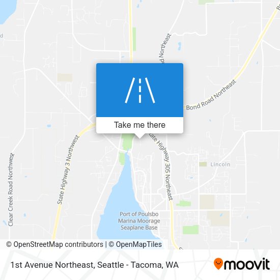 Mapa de 1st Avenue Northeast