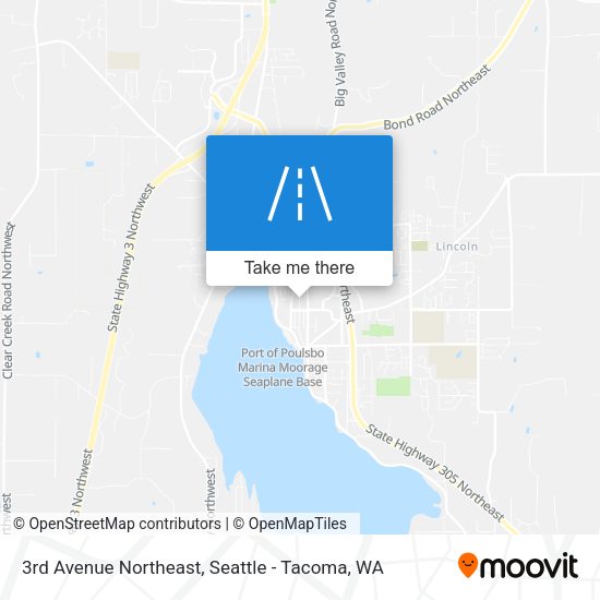 3rd Avenue Northeast map