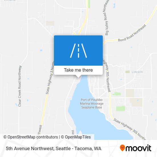 5th Avenue Northwest map