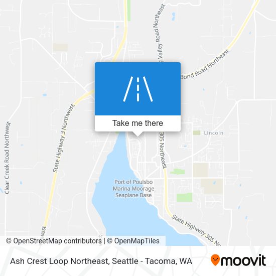Ash Crest Loop Northeast map