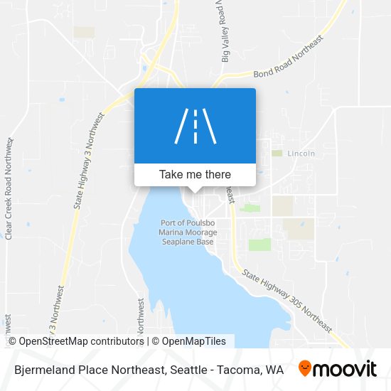 Mapa de Bjermeland Place Northeast