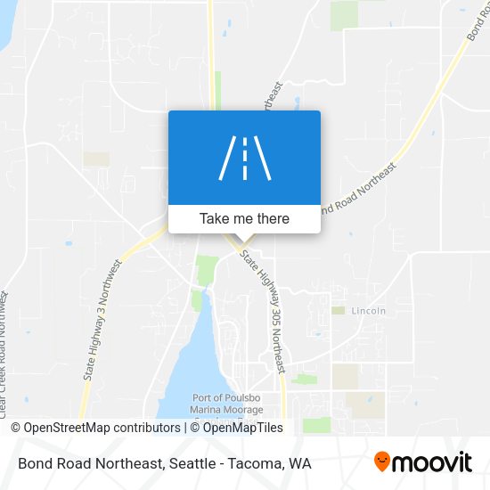 Mapa de Bond Road Northeast