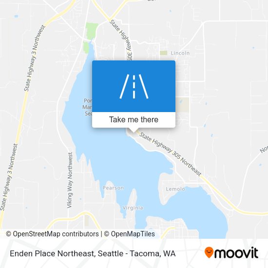 Mapa de Enden Place Northeast