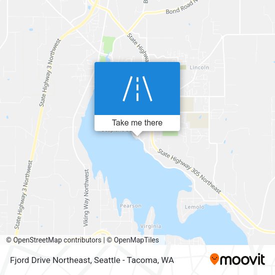 Mapa de Fjord Drive Northeast
