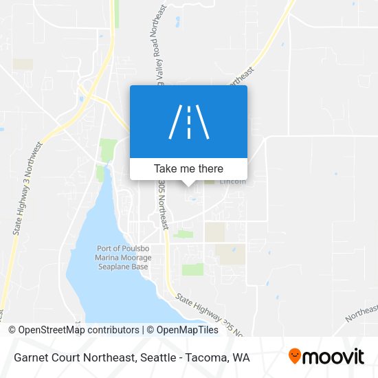 Mapa de Garnet Court Northeast