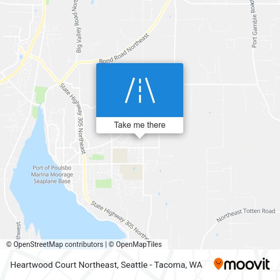 Heartwood Court Northeast map