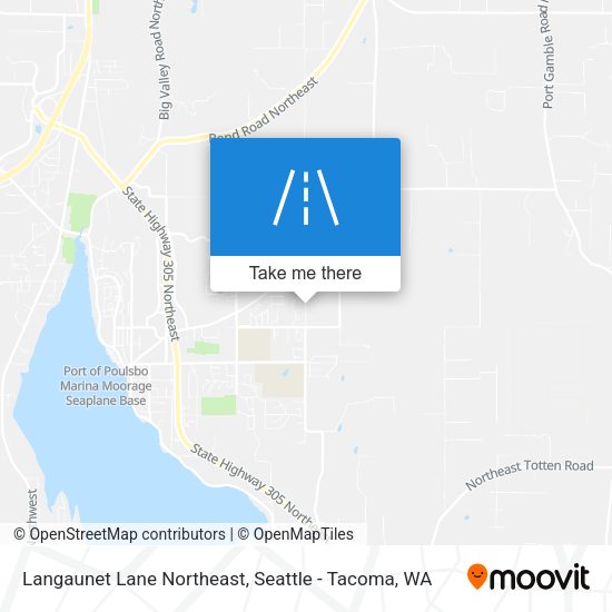 Mapa de Langaunet Lane Northeast