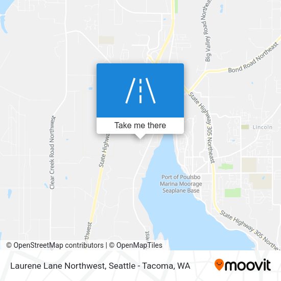Laurene Lane Northwest map