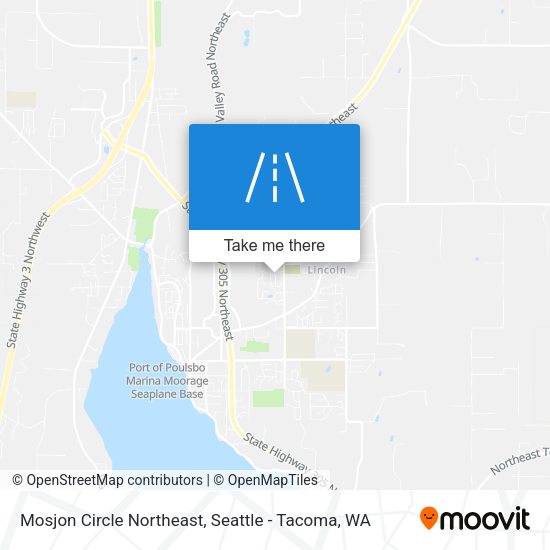 Mapa de Mosjon Circle Northeast