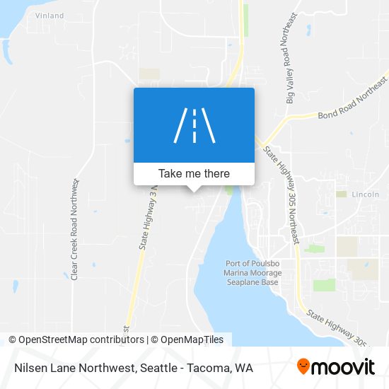 Nilsen Lane Northwest map