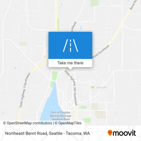 Northeast Bernt Road map