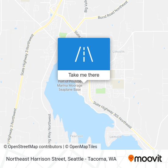 Mapa de Northeast Harrison Street