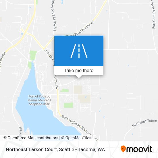 Northeast Larson Court map