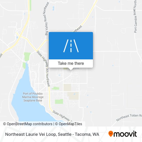 Northeast Laurie Vei Loop map