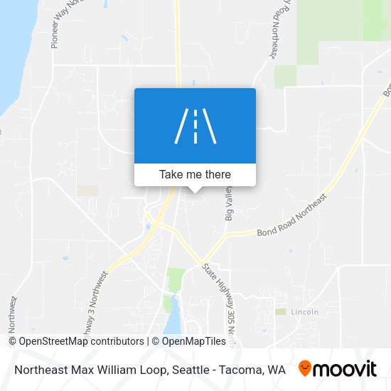 Northeast Max William Loop map