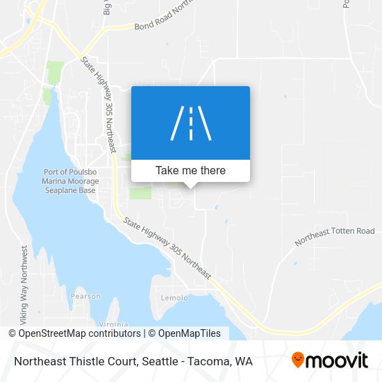 Northeast Thistle Court map