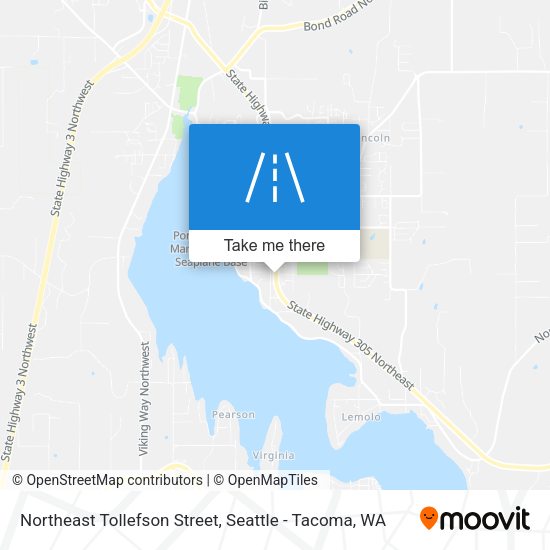 Mapa de Northeast Tollefson Street