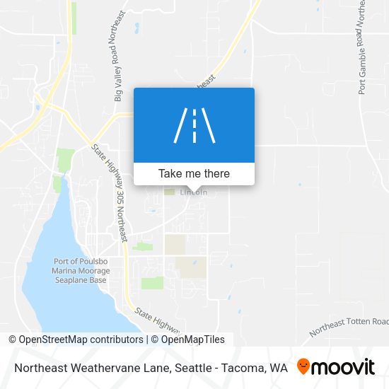 Northeast Weathervane Lane map