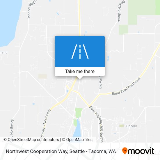 Northwest Cooperation Way map