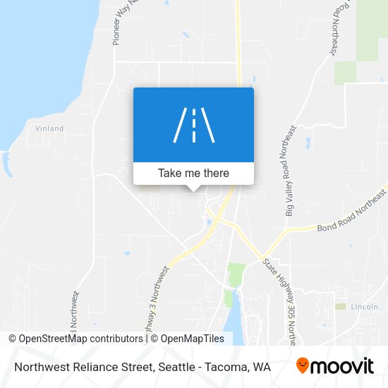 Northwest Reliance Street map
