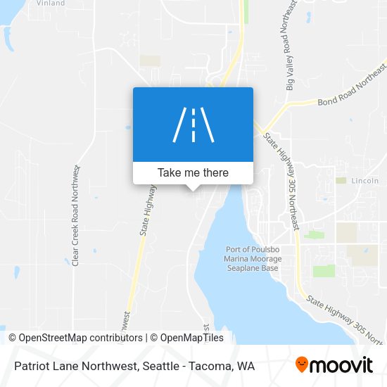 Patriot Lane Northwest map