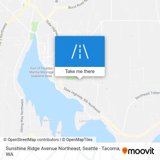 Mapa de Sunshine Ridge Avenue Northeast