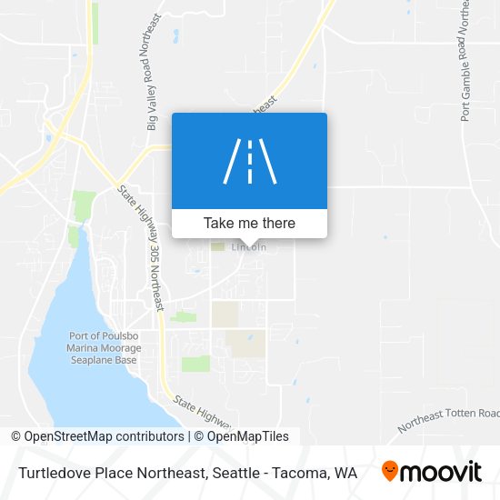 Mapa de Turtledove Place Northeast