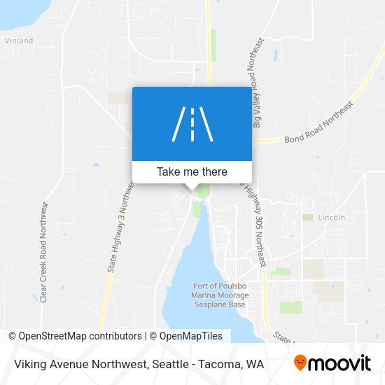 Viking Avenue Northwest map