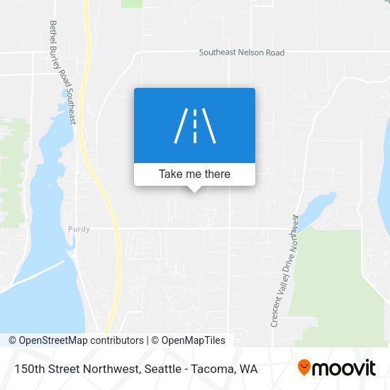 150th Street Northwest map