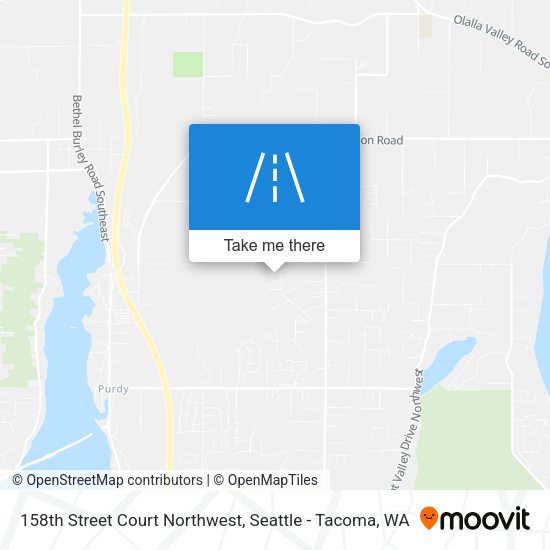 158th Street Court Northwest map