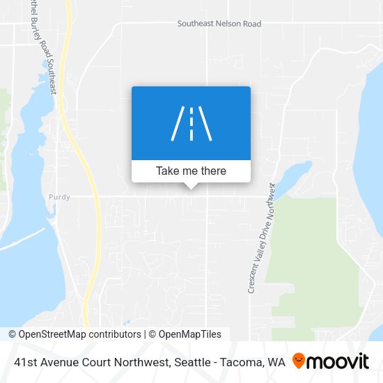 Mapa de 41st Avenue Court Northwest