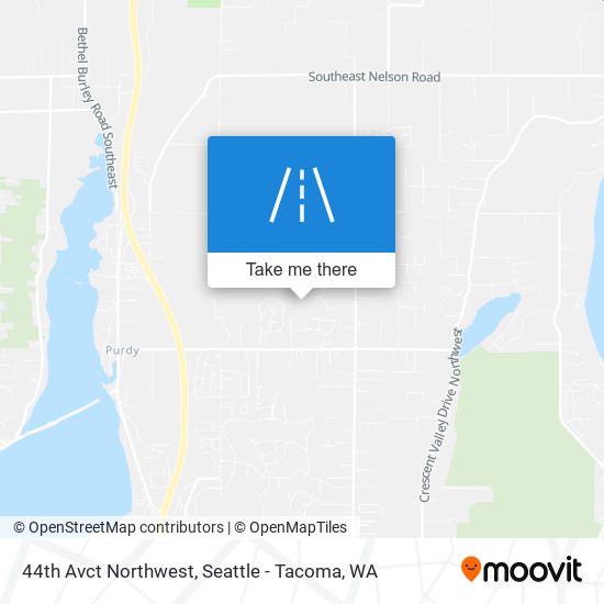44th Avct Northwest map