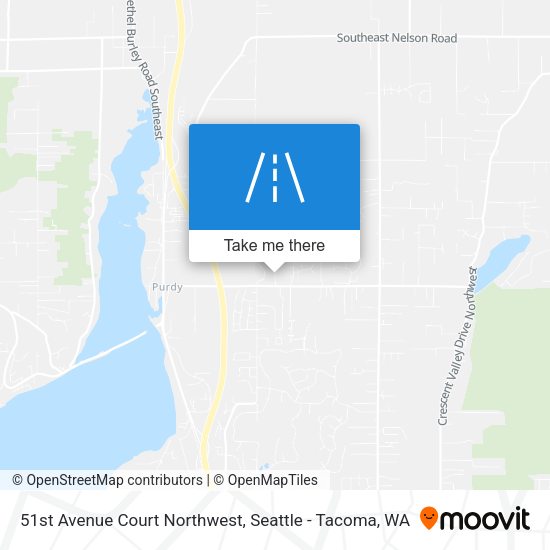Mapa de 51st Avenue Court Northwest