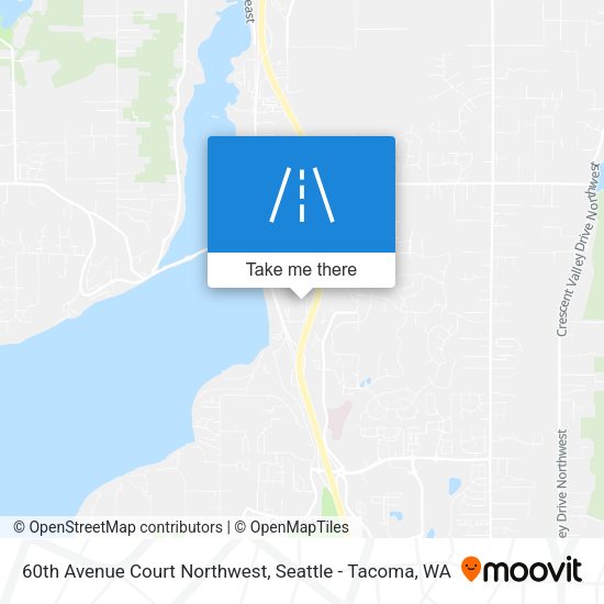 Mapa de 60th Avenue Court Northwest
