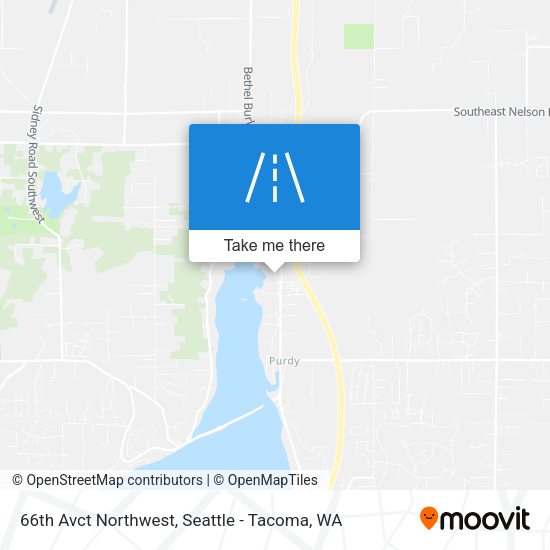 66th Avct Northwest map