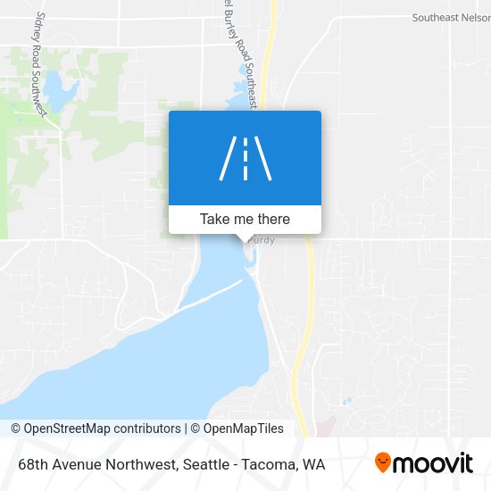 68th Avenue Northwest map