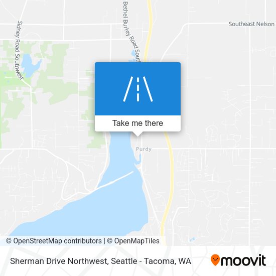 Sherman Drive Northwest map