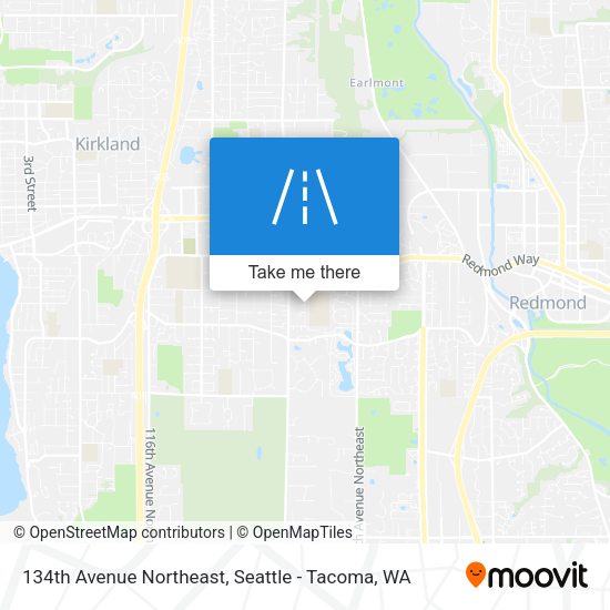 134th Avenue Northeast map