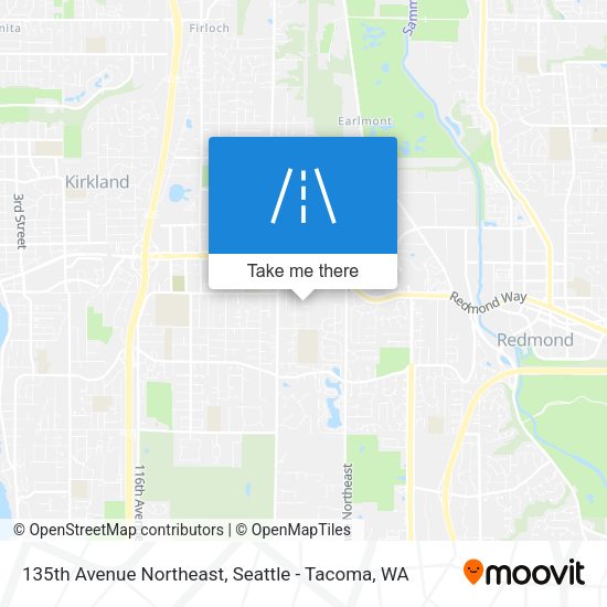 135th Avenue Northeast map