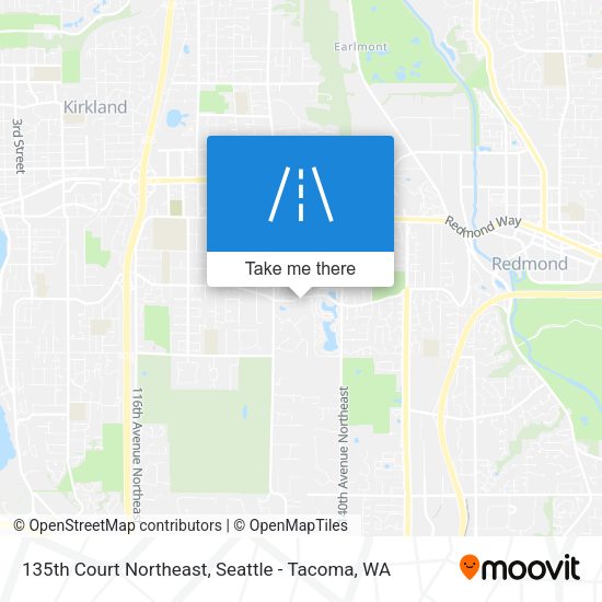 Mapa de 135th Court Northeast
