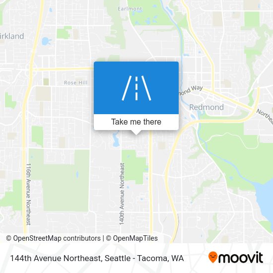 144th Avenue Northeast map