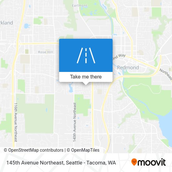 145th Avenue Northeast map