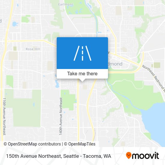 150th Avenue Northeast map